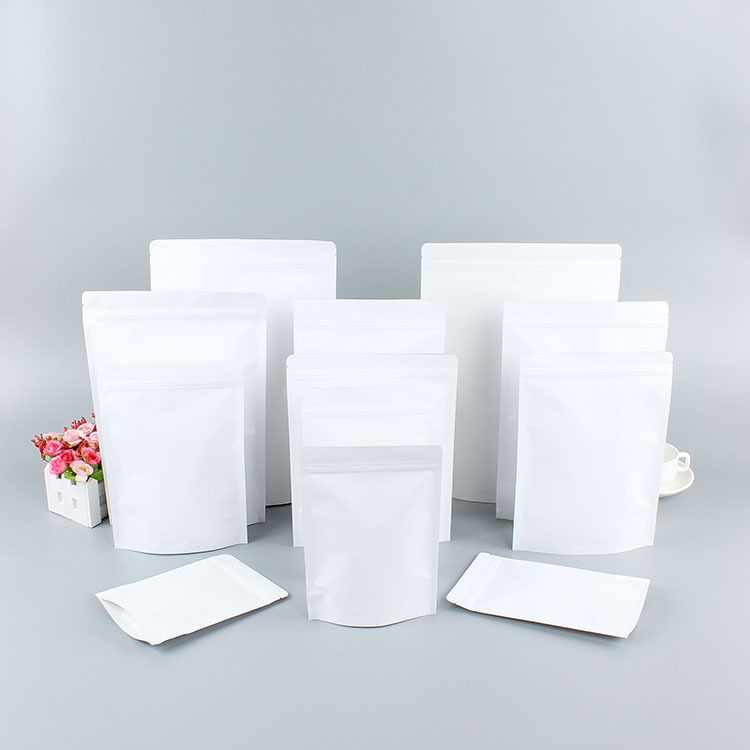 White kraft paper pouch | Paper Pouch Manufacturers